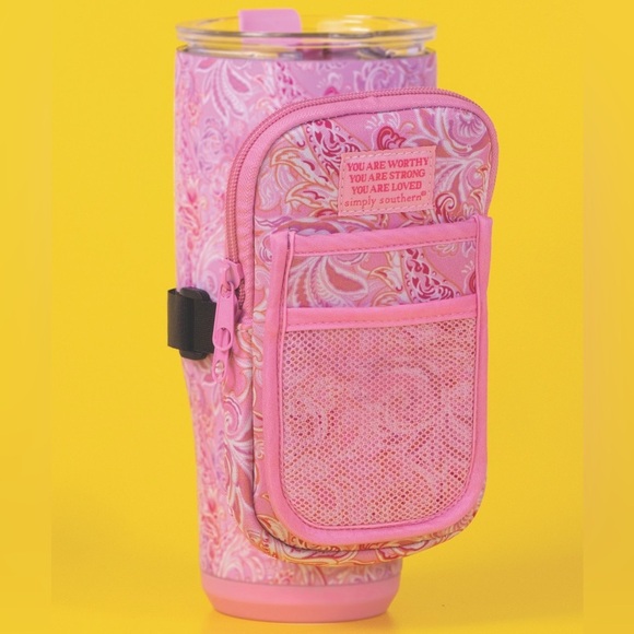 Simply Southern Other - Simply Southern Pink Paisley Tumbler Pouch